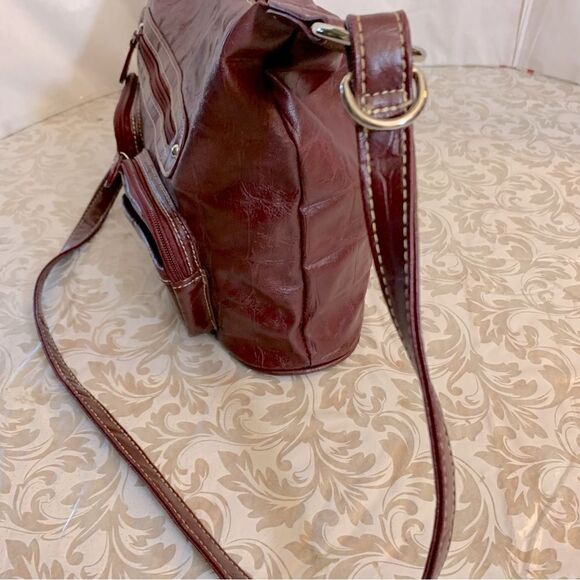 Multisac Crossbody Large Handbag Many Compartments Vegan Leather NWOT Gorgeous - Picture 4 of 10